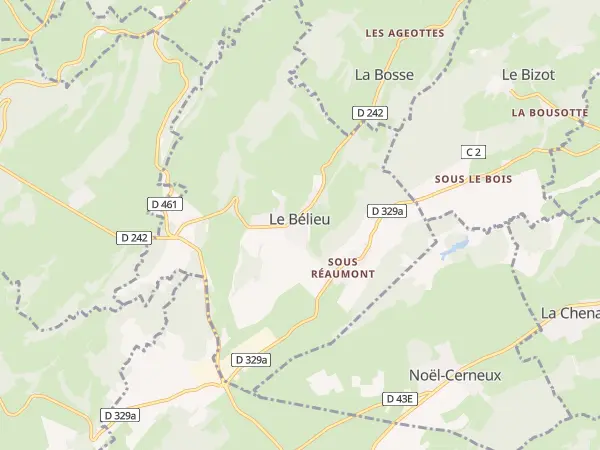 Plan du Bélieu