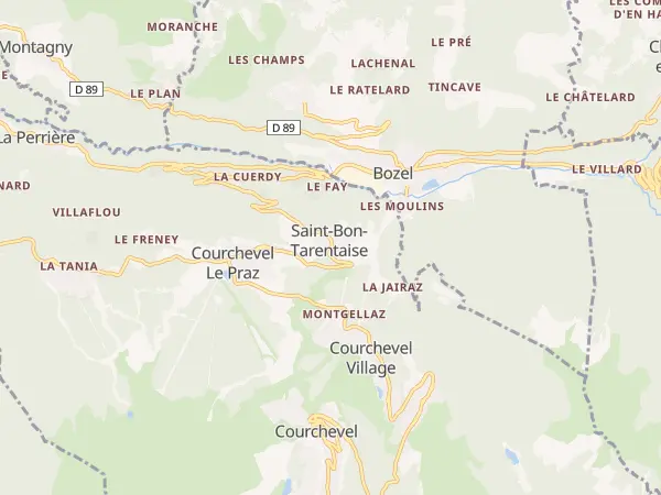 Plan de Courchevel