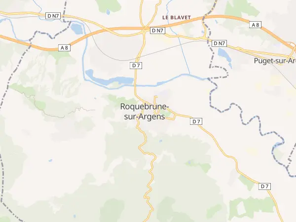Plan de Roquebrune-sur-Argens