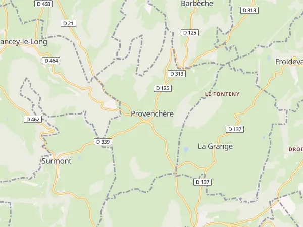 Plan de Provenchère