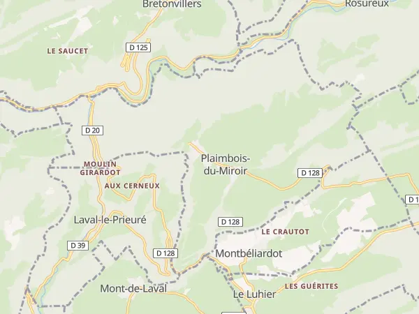 Plan de Plaimbois-du-Miroir