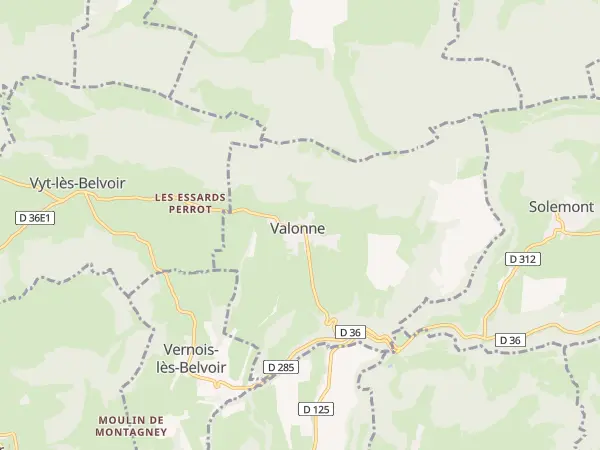 Plan de Valonne