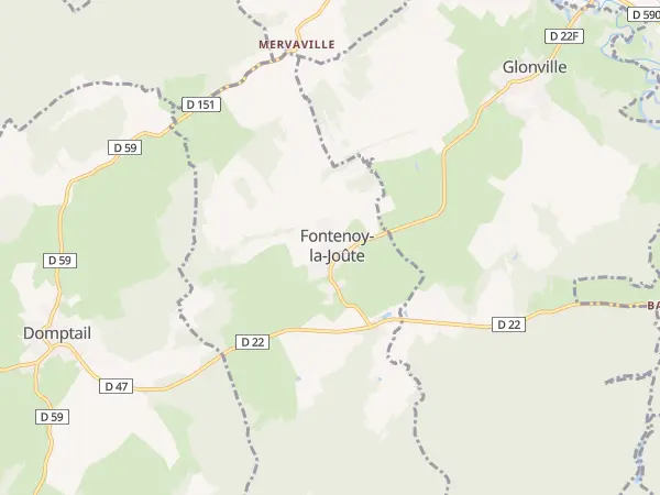 Plan de Fontenoy-la-Joûte