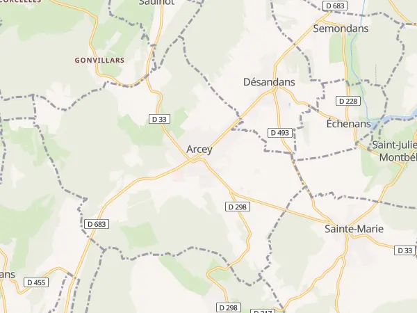 Plan de Arcey