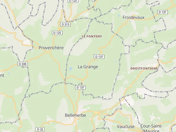 Plan de La Grange