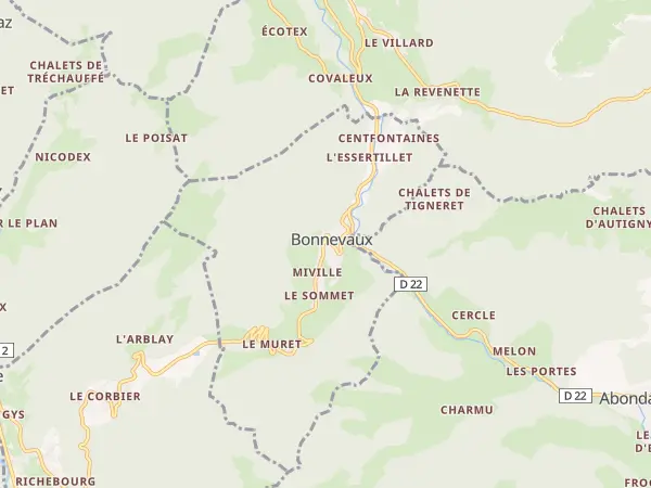 Plan de Bonnevaux