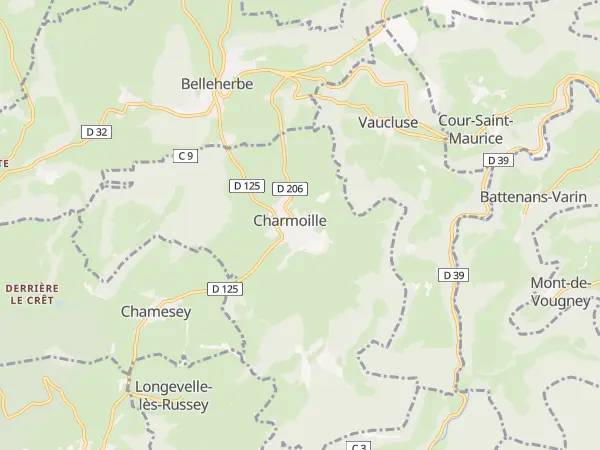 Plan de Charmoille