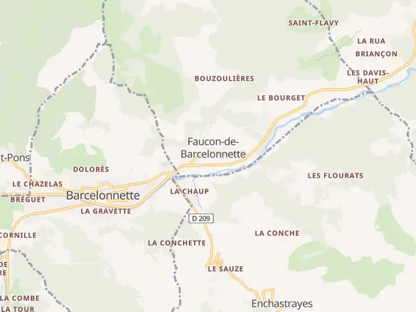 Plan de Faucon-de-Barcelonnette
