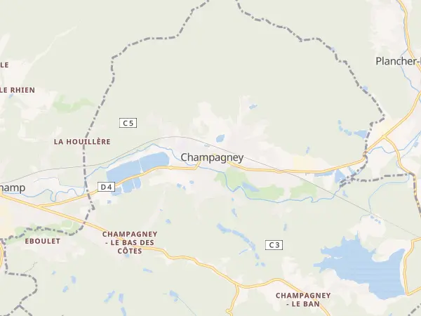 Plan de Champagney