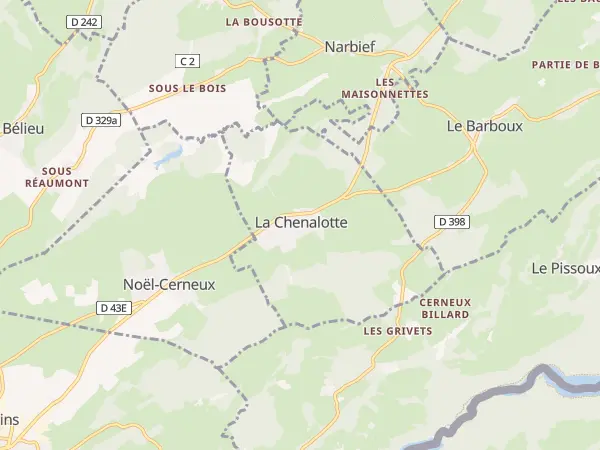 Plan de La Chenalotte