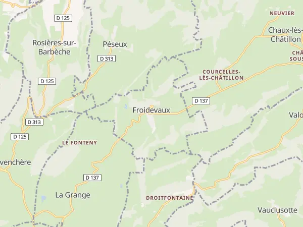 Plan de Froidevaux