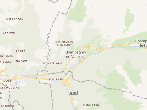 Plan de Champagny-en-Vanoise