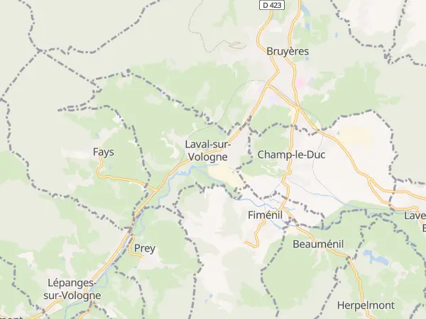 Plan de Laval-sur-Vologne