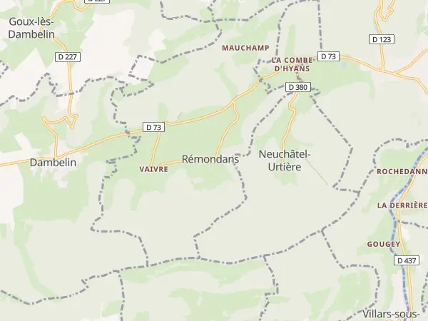 Plan de Rémondans-Vaivre