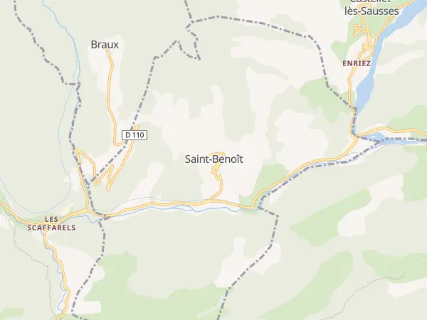 Plan de Saint-Benoît