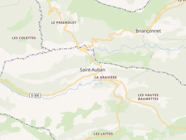 Plan de Saint-Auban