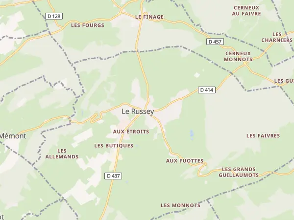 Plan du Russey
