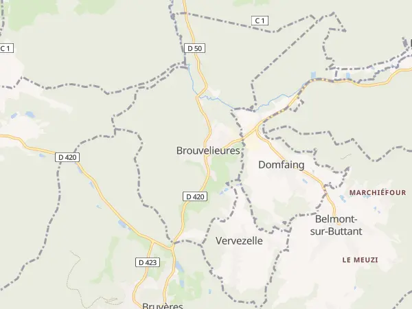 Plan de Brouvelieures