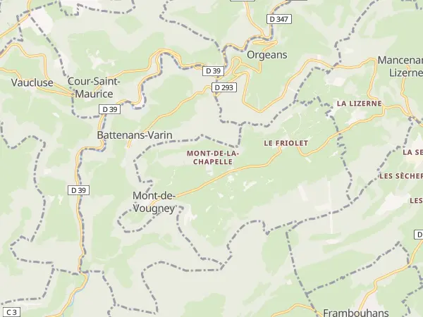 Plan de Mont-de-Vougney