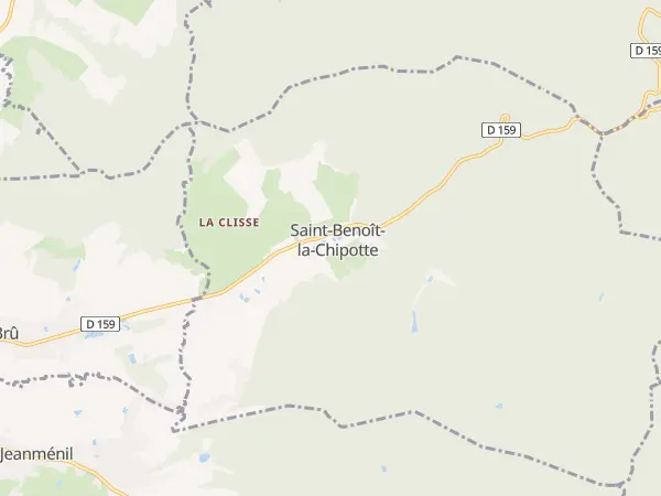 Plan de Saint-Benoît-la-Chipotte