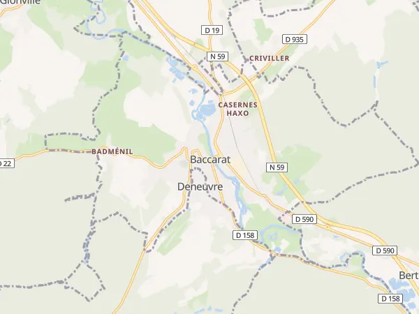 Plan de Baccarat