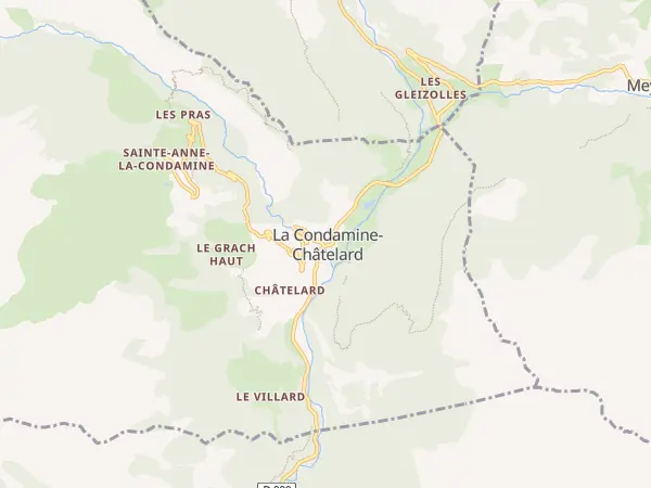 Plan de La Condamine-Châtelard