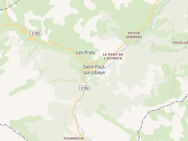 Plan de Saint-Paul-sur-Ubaye