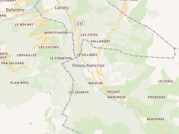 Plan de Peisey-Nancroix