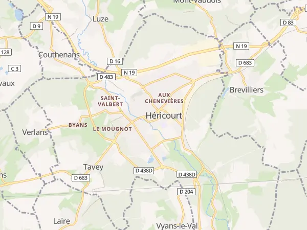 Plan de Héricourt