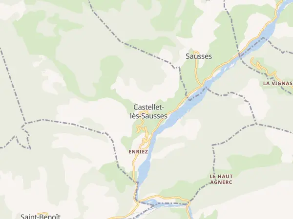 Plan de Castellet-lès-Sausses