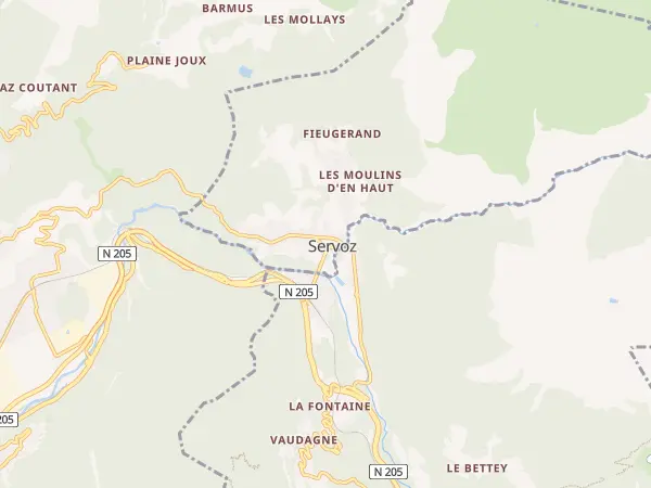 Plan de Servoz