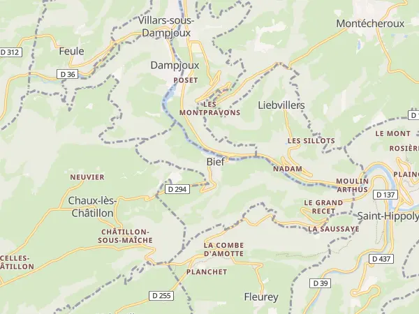 Plan de Bief