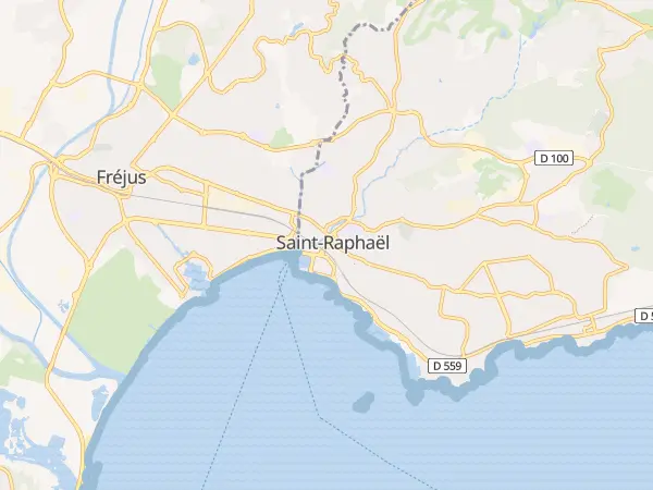 Plan de Saint-Raphaël