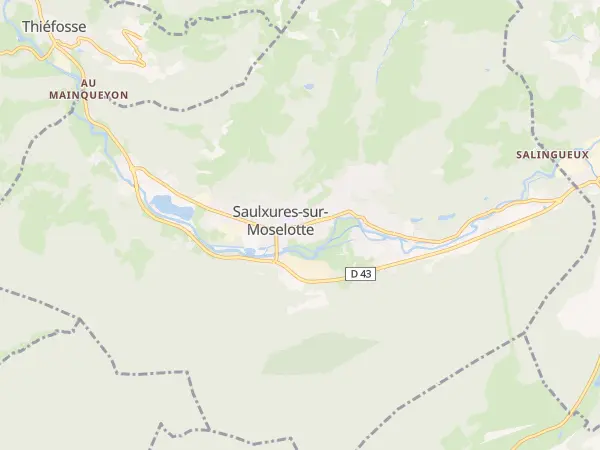 Plan de Saulxures-sur-Moselotte
