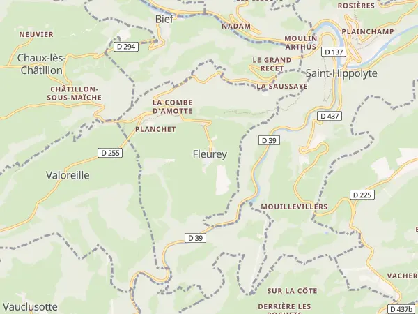 Plan de Fleurey