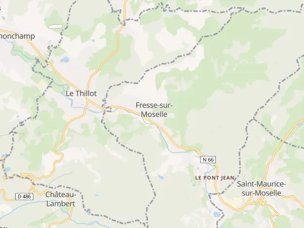 Plan de Fresse-sur-Moselle