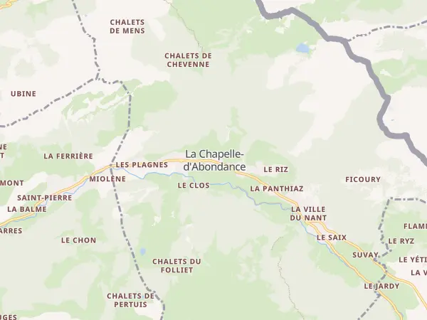Plan de La Chapelle-d’Abondance