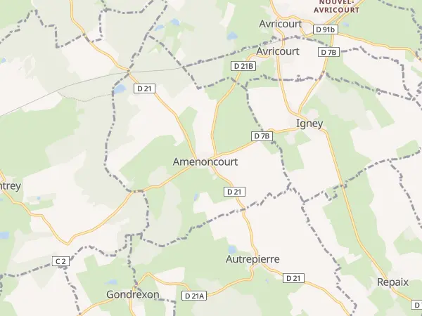Plan de Amenoncourt