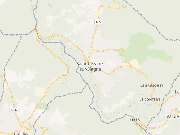 Plan de Saint-Cézaire-sur-Siagne