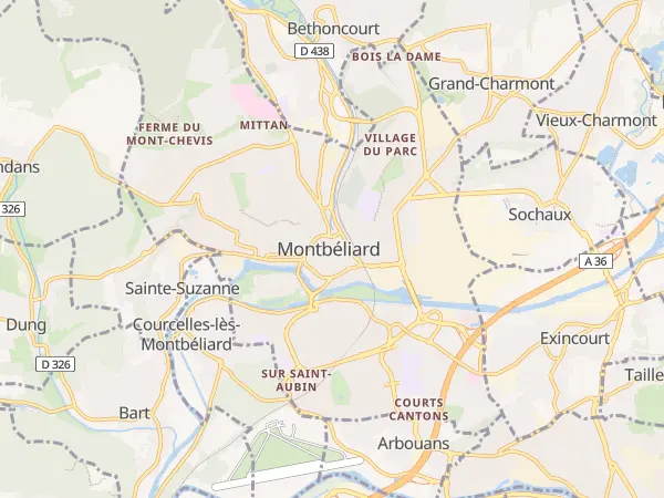 Plan de Montbéliard