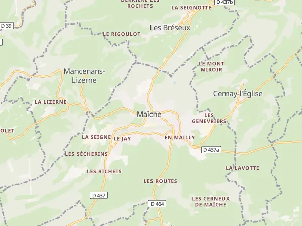 Plan de Maîche