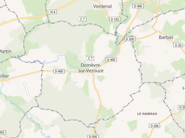 Plan de Domèvre-sur-Vezouze