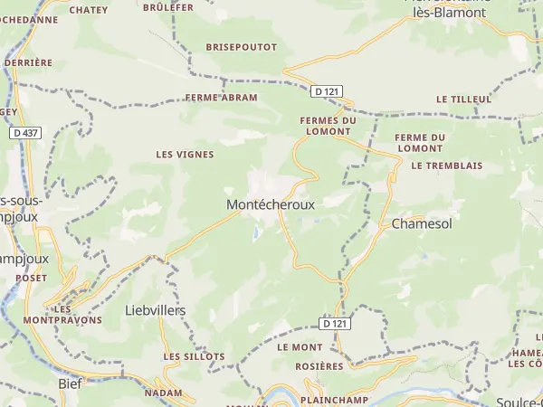 Plan de Montécheroux