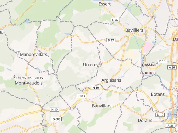 Plan de Urcerey
