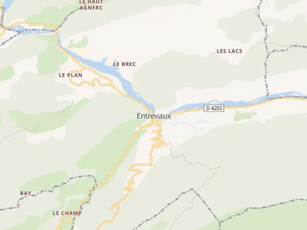 Plan de Entrevaux