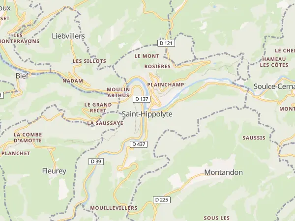 Plan de Saint-Hippolyte