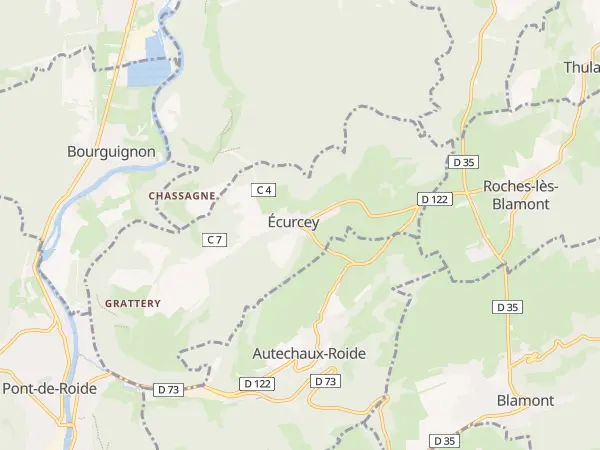 Plan de Écurcey