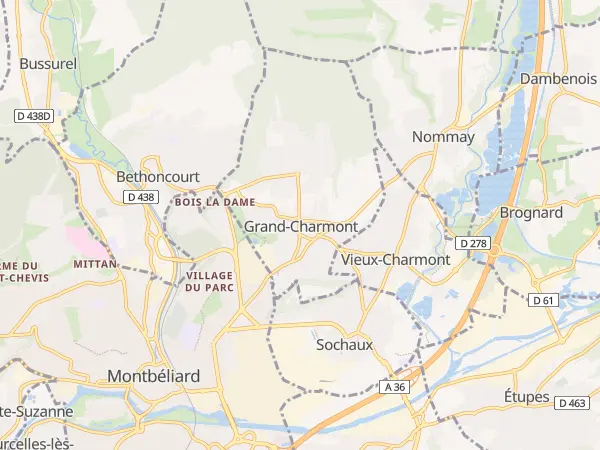 Plan de Grand-Charmont