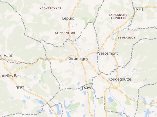 Plan de Giromagny