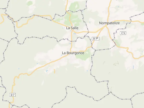 Plan de La Bourgonce